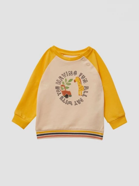 Foto van product Licht sweatshirt van elastisch katoen met printdetails s.Oliver