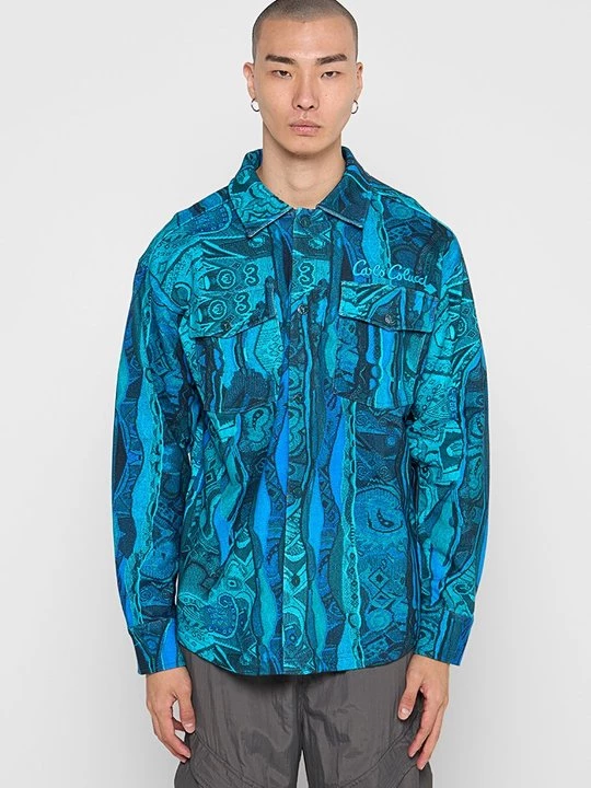 Foto van product Lichte jas Carlo Colucci turquoise