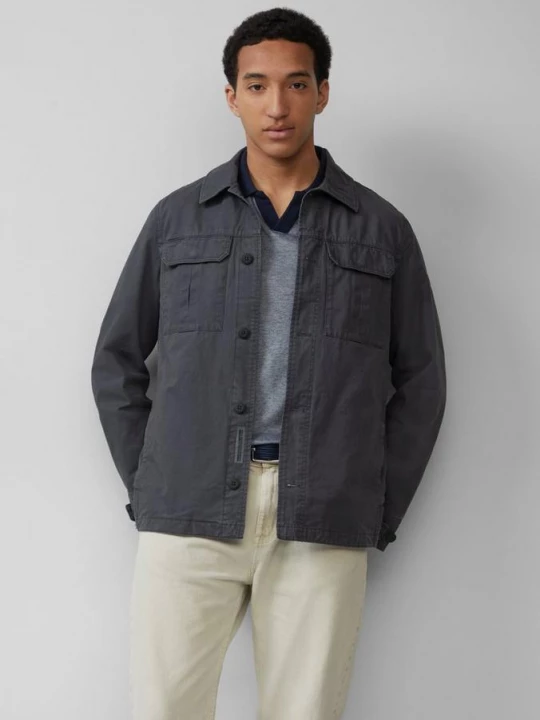 Foto van product Lichte jas met utility look van katoen s.Oliver grijs