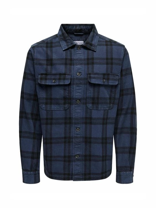 Foto van product Lichte jas Only & Sons donkerblauw