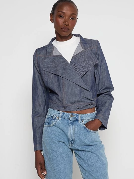 Foto van product Lichte jas Sarah Pacini blauw