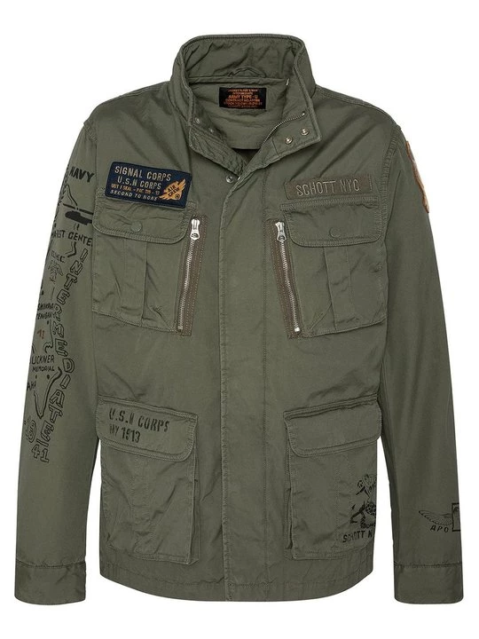 Foto van product Lichte jas Schott groen
