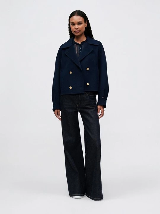 Foto van product Lichte jas Tommy Hilfiger donkerblauw