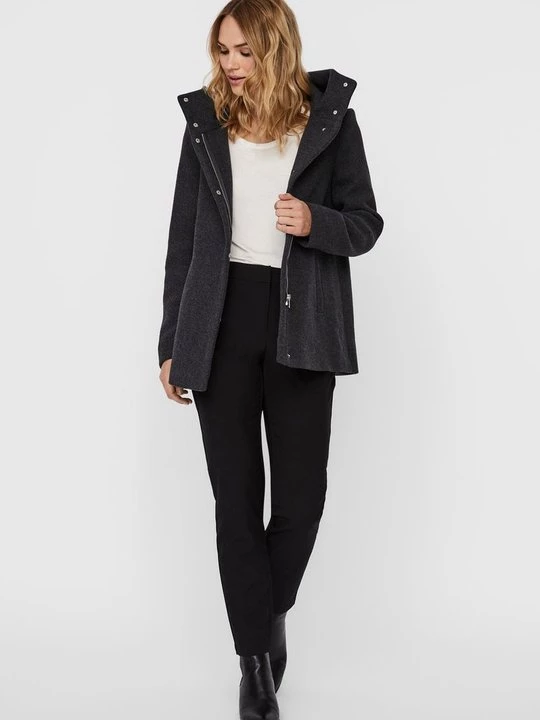 Foto van product Lichte jas Vero Moda donkergrijs gemêleerd