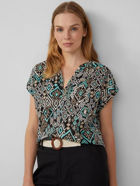 Foto van product Lichte katoenen blouse met print all-over s.Oliver