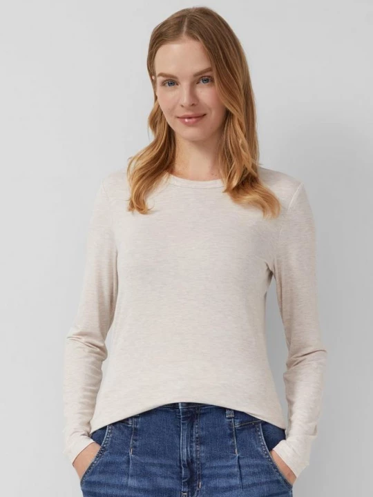 Foto van product Lichtgewicht longsleeve in slanke pasvorm s.Oliver beżowy