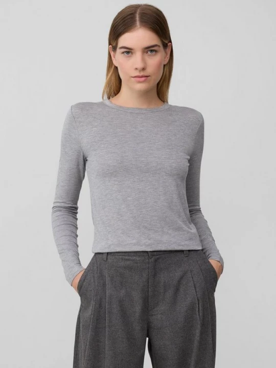 Foto van product Lichtgewicht longsleeve in slanke pasvorm s.Oliver grijs