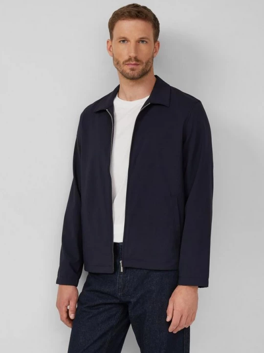 Foto van product Lichtgewicht overshirt van stretchstof s.Oliver blauw