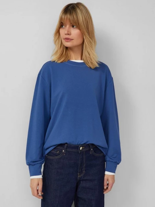 Foto van product Lichtgewicht sweatshirt in een ontspannen pasvorm s.Oliver blauw