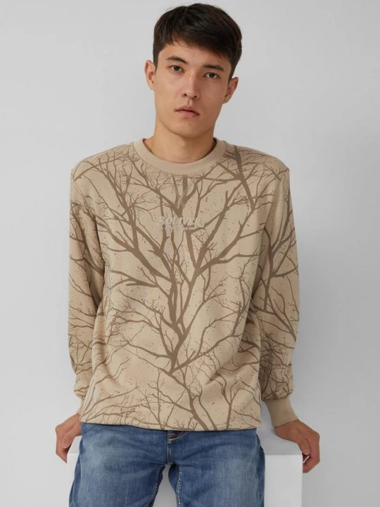 Foto van product Lichtgewicht sweatshirt met all-over print en logo s.Oliver beżowy
