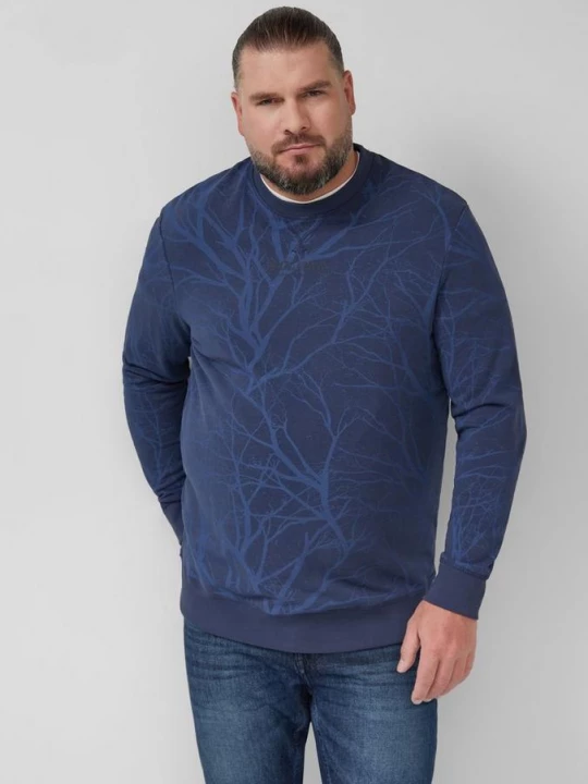 Foto van product Lichtgewicht sweatshirt met all-over print s.Oliver blauw