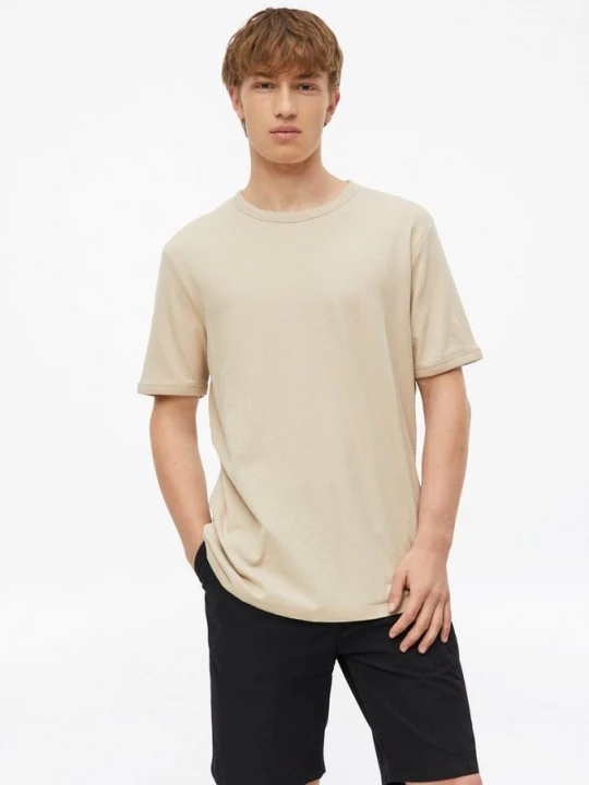 Foto van product Lichtgewicht T-shirt met seersuckerstructuur s.Oliver beżowy