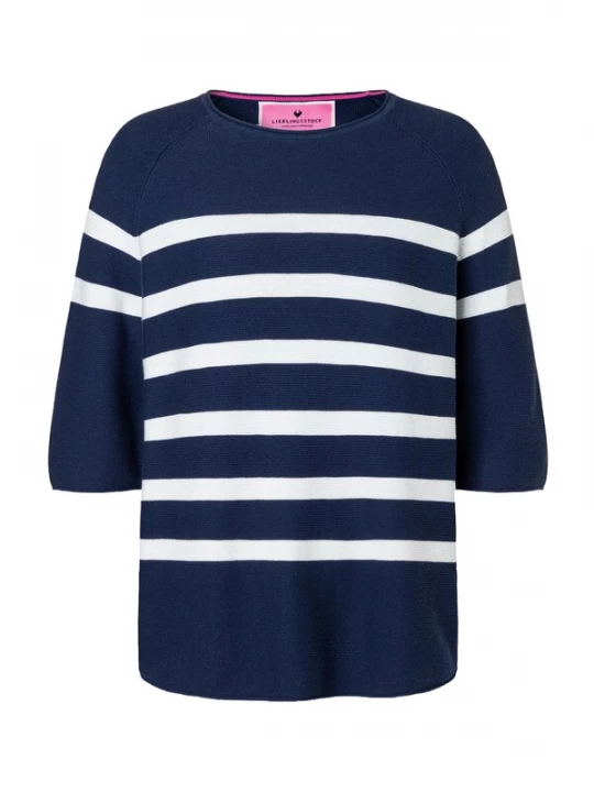 Foto van product LIEBLINGSSTÜCK Trui 'Klerari' donkerblauw / wit