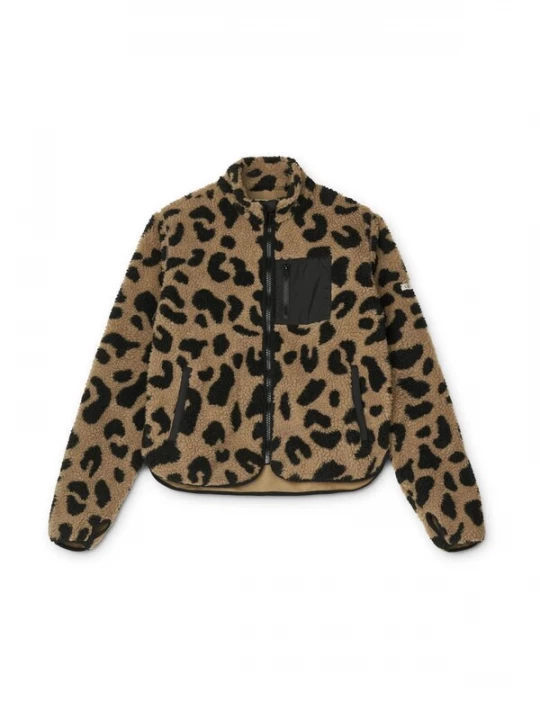 Foto van product Liewood Fleece jas 'Nelson' brokaat / zwart