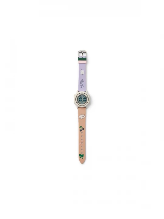 Foto van product Liewood Horloge 'Sussi' crème / groen / lavendel / oudroze