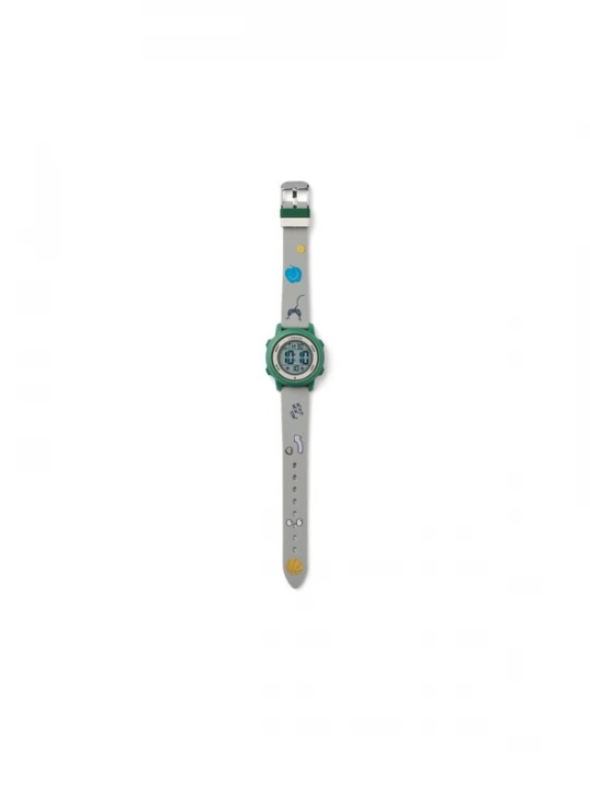 Foto van product Liewood Horloge 'Sussi' navy / grijs / groen