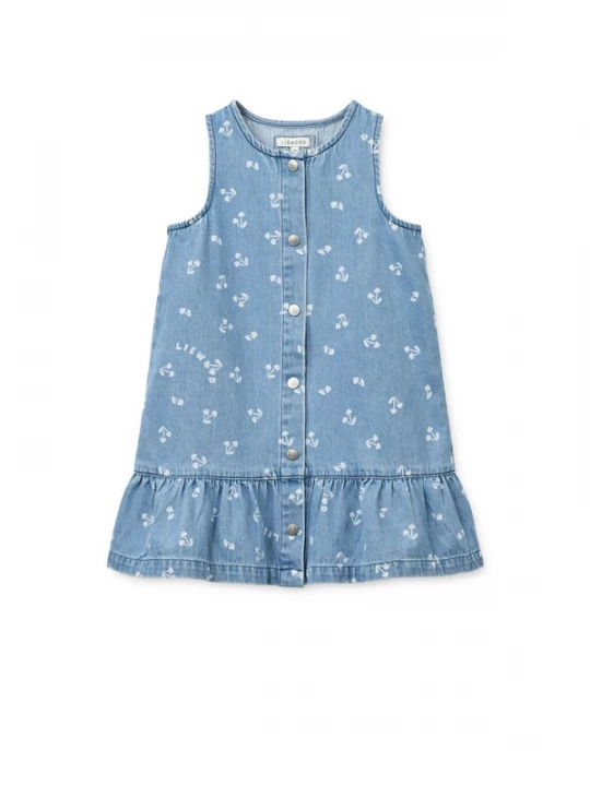 Foto van product Liewood Jurk 'Sybilla' blauw denim / wit