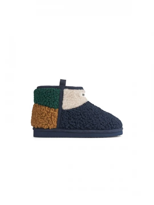 Foto van product Liewood Laarzen 'Albi' navy / karamel / donkergroen / offwhite