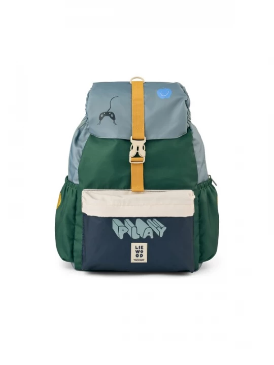 Foto van product Liewood Rugzak 'Johnny' navy / duifblauw / groen / mintgroen