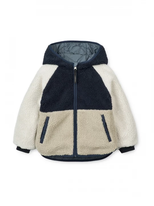 Foto van product Liewood Tussenjas 'Jackson' beige / lichtbeige / marine / cyaan blauw