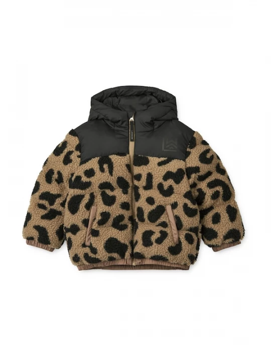 Foto van product Liewood Winterjas 'Niko' donkerbeige / donkergroen / zwart