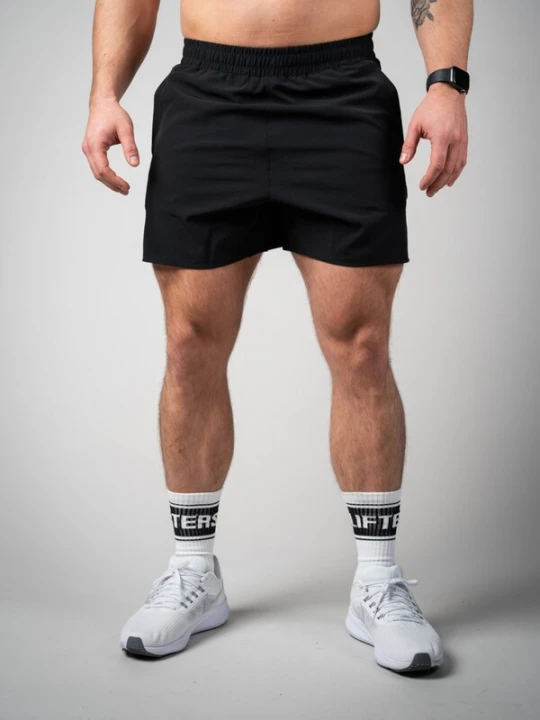 Foto van product Lifters Sportbroek 'Raw Gym Shorts - Short Cut' zwart