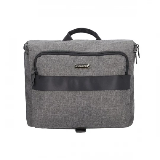 Foto van product Lightpak Schoudertas 'Walker' grijs gemêleerd