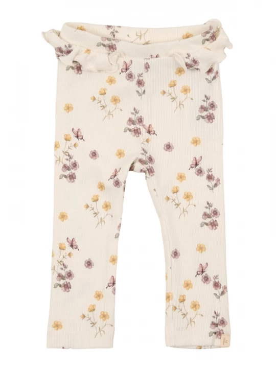 Foto van product Lil'Atelier Leggings 'NBFGavo' lichtgeel / olijfgroen / mauve / offwhite