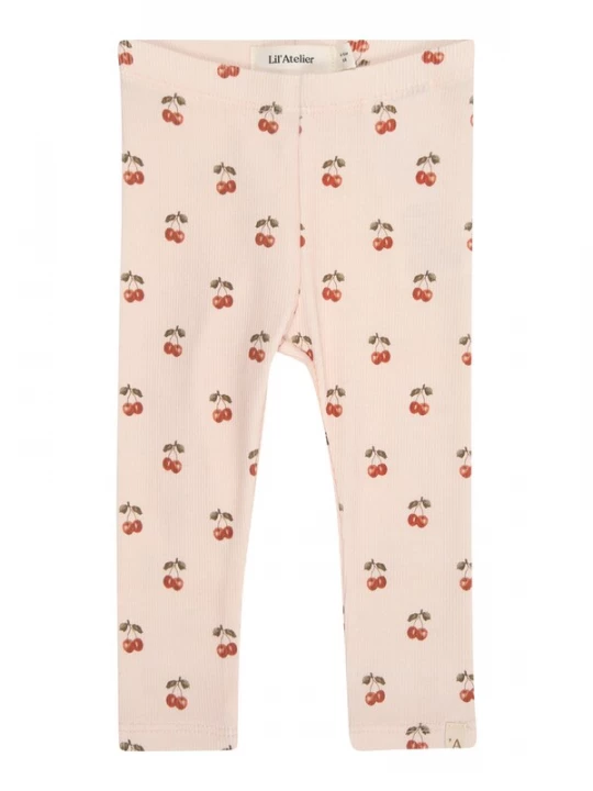 Foto van product Lil'Atelier Leggings 'NBFLAVO' olijfgroen / rosa / donkerrood