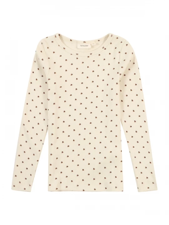 Foto van product Lil'Atelier Shirt 'LAGO KIM' chamois / donkeroranje / zwart
