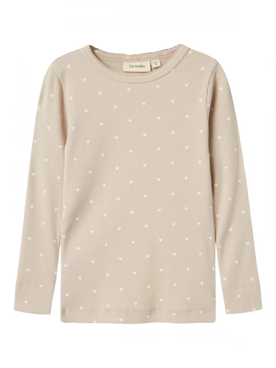 Foto van product Lil'Atelier Shirt 'NMFGago' greige / wit