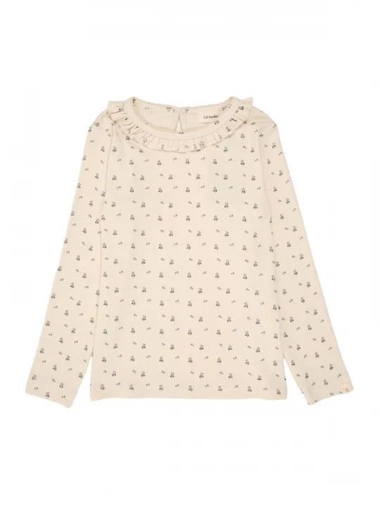 Foto van product Lil'Atelier Shirt 'NMFLago' crème / duifblauw / spar