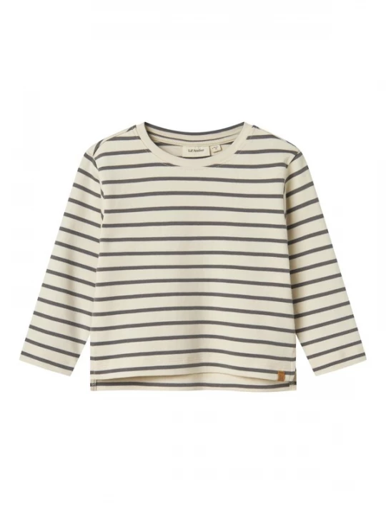 Foto van product Lil'Atelier Shirt 'NMMLIMIA' grafiet / wolwit