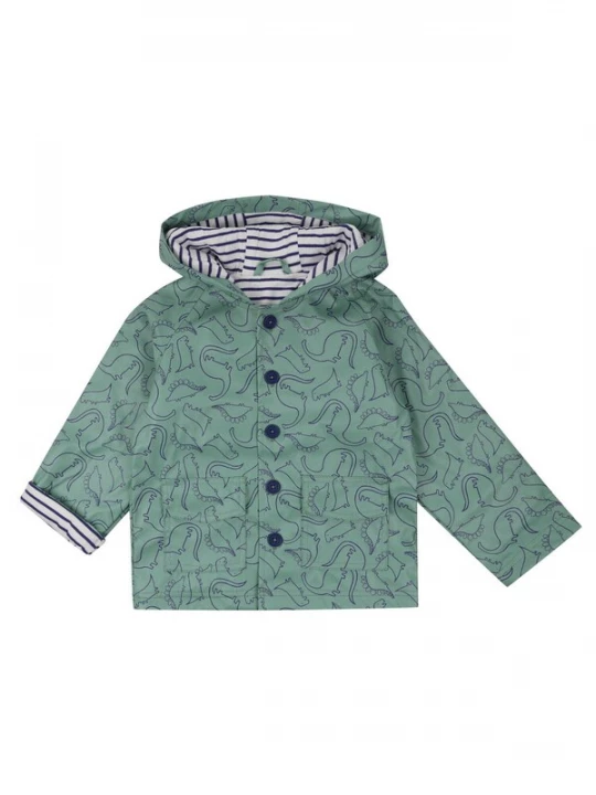 Foto van product Lilly and Sid Winterjas 'Dino' donkerblauw / groen