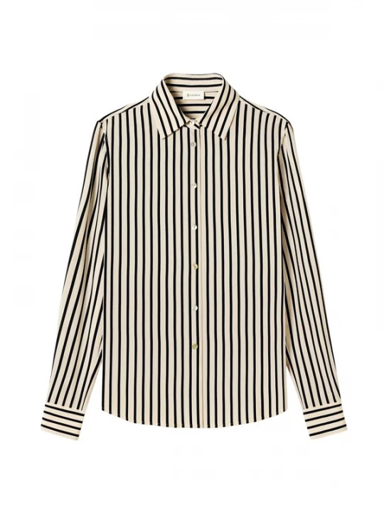 Foto van product Lilysilk Blouse 'Gestreiftes Seidenbluse' beige