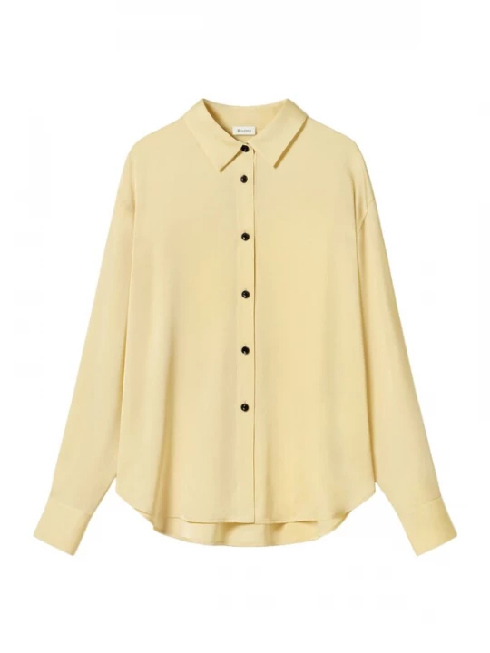 Foto van product Lilysilk Blouse 'Oversized-Hemd aus Stretch-Doppel-Georgette-Seide' geel