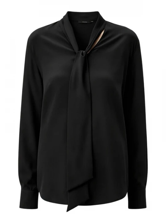 Foto van product Lilysilk Blouse 'Seide Bluse mit Schleifen' zwart