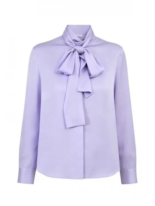 Foto van product Lilysilk Blouse 'Seidenbluse Mit Fliege' lila
