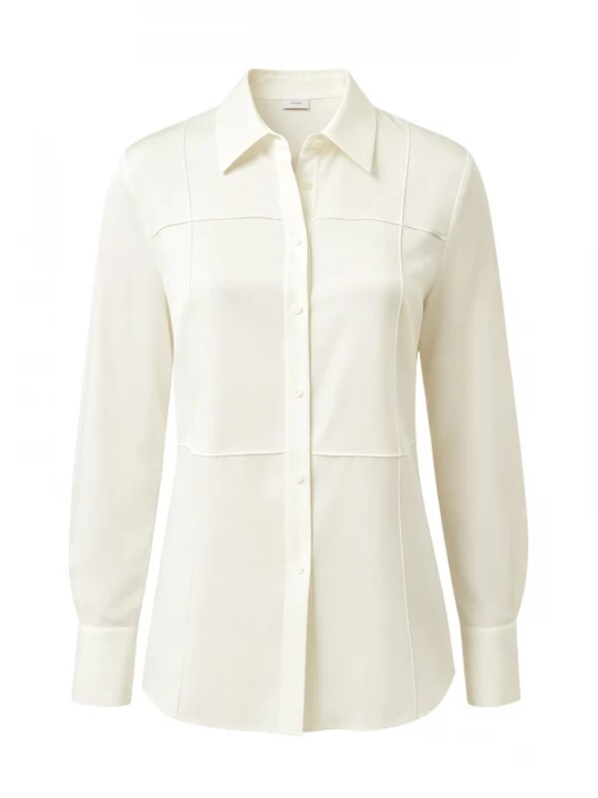 Foto van product Lilysilk Blouse 'Sprezzatura Seide Hemd' wit