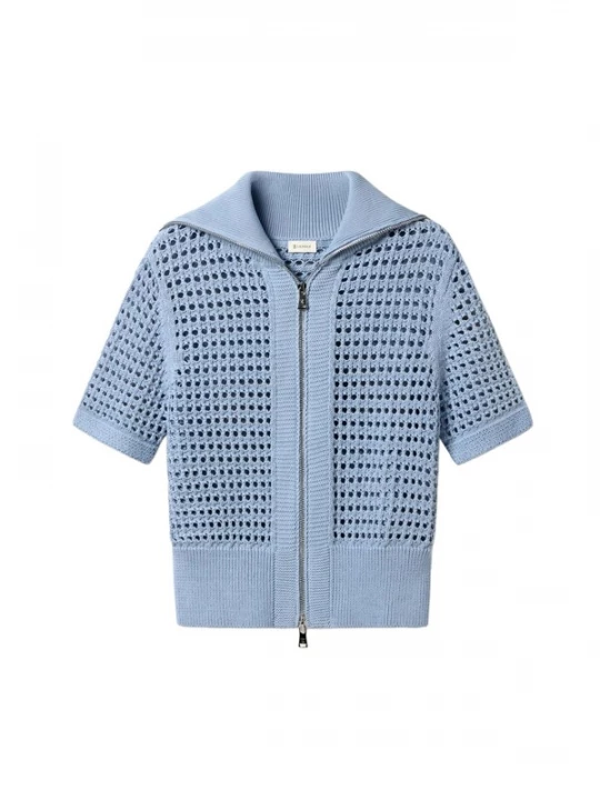 Foto van product Lilysilk Gebreid vest blauw