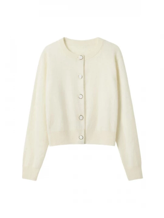 Foto van product Lilysilk Gebreid vest wit