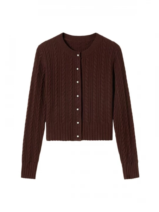 Foto van product Lilysilk Gebreid vest 'X LYDIA MILLEN' rood