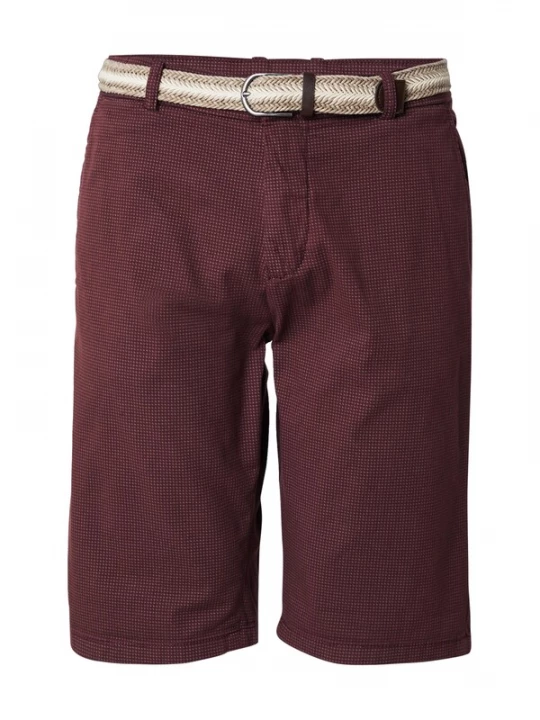 Foto van product Lindbergh Broek 'Superflex' bourgogne / zwart / wit