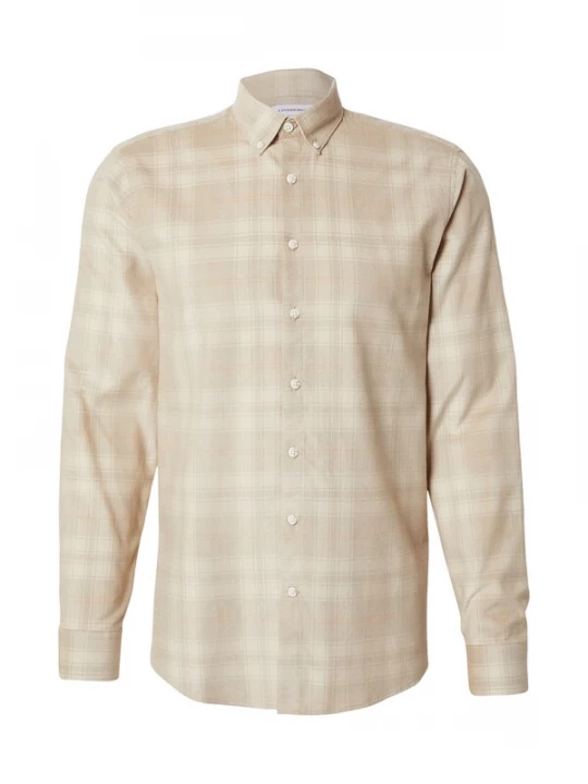 Foto van product Lindbergh Overhemd beige / sand / oranje