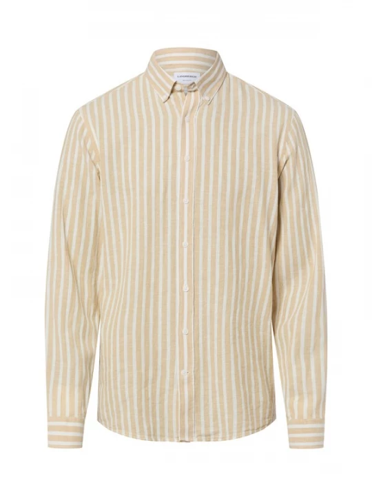 Foto van product Lindbergh Overhemd beige / wit