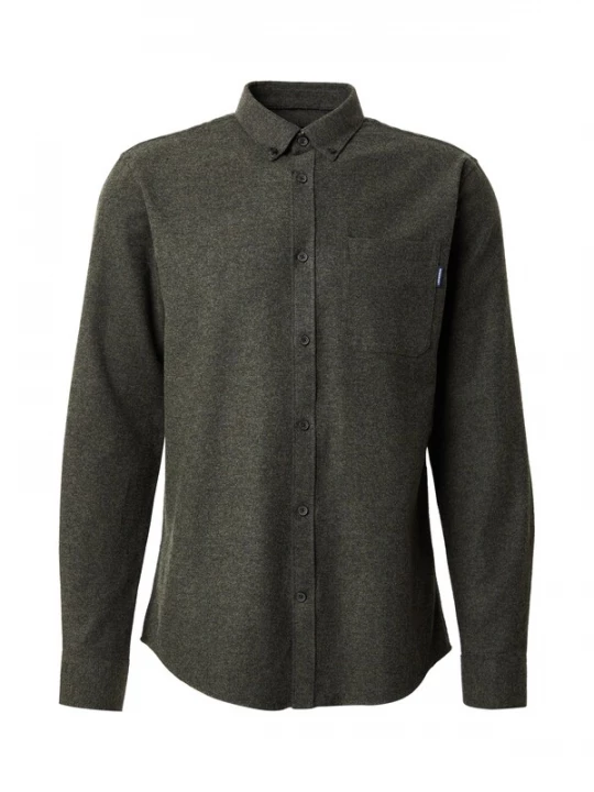 Foto van product Lindbergh Overhemd 'Brushed' olijfgroen