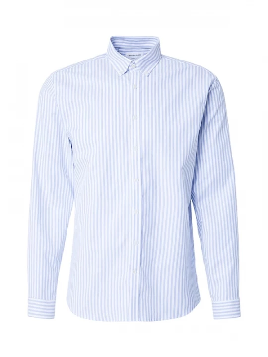 Foto van product Lindbergh Overhemd royal blue / koningsblauw / wit