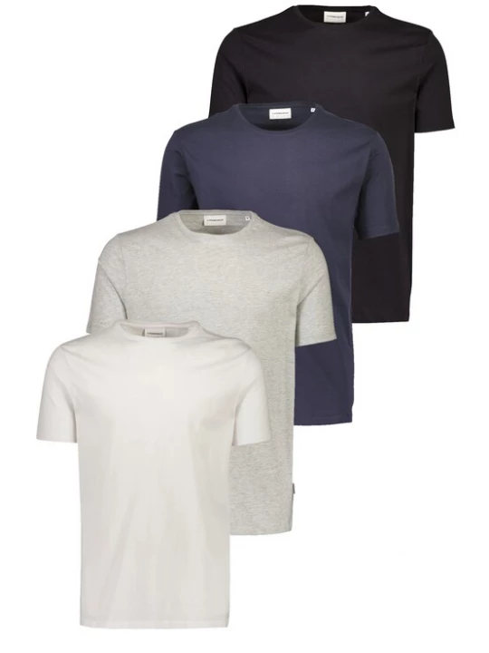Foto van product Lindbergh Shirt navy / lichtgrijs / zwart / wit