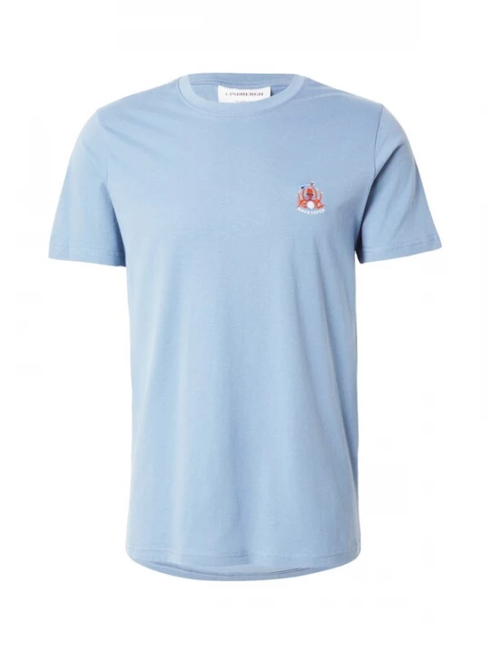 Foto van product Lindbergh Shirt royal blue / koningsblauw / lichtblauw / lichtoranje / wit