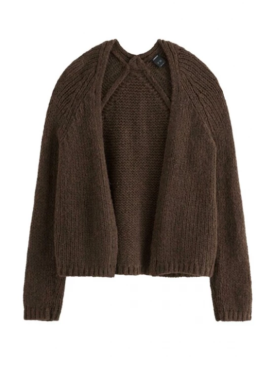 Foto van product Lindex Gebreid vest 'Bonnie' donkerbruin